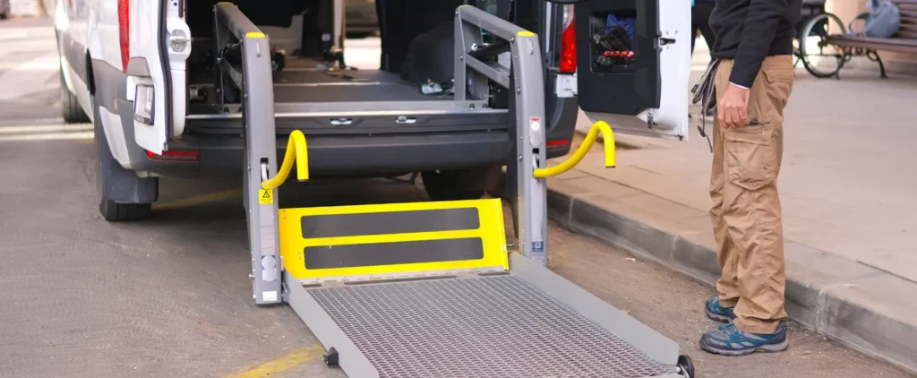 Patient preparing for non-emergency medical transportation in Maryland